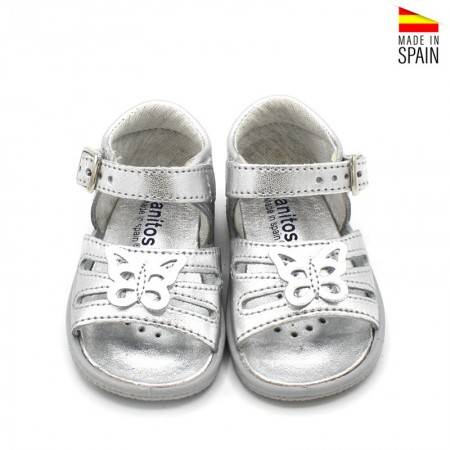 SANDALIAS BEBE NIÑA PLATA