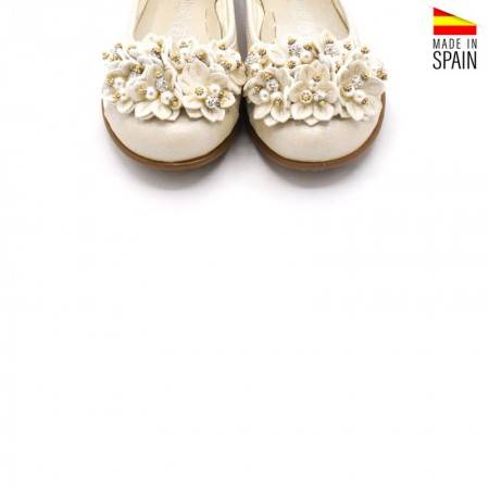 ZAPATOS VESTIR NIÑA BEIGE