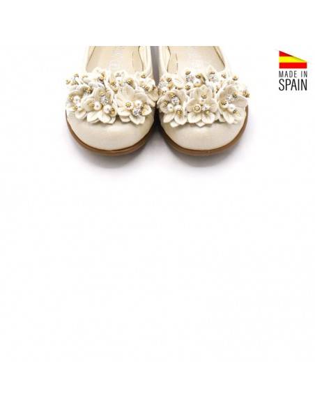 ZAPATOS VESTIR NIÑA BEIGE