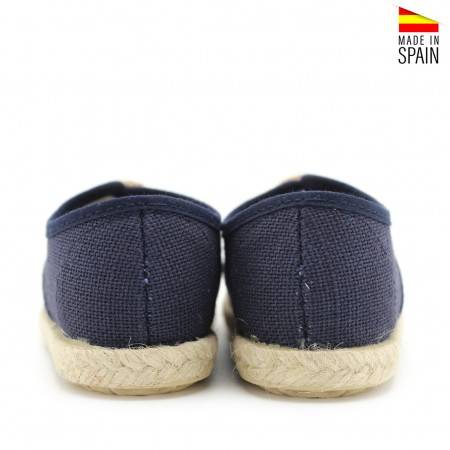 zapatos verano azul marino niño de lino
