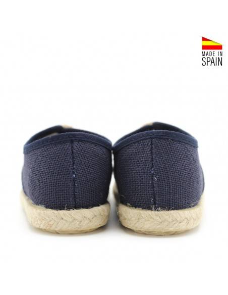 zapatos verano azul marino niño de lino