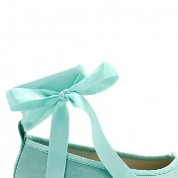 lazos raso zapatos verde agua