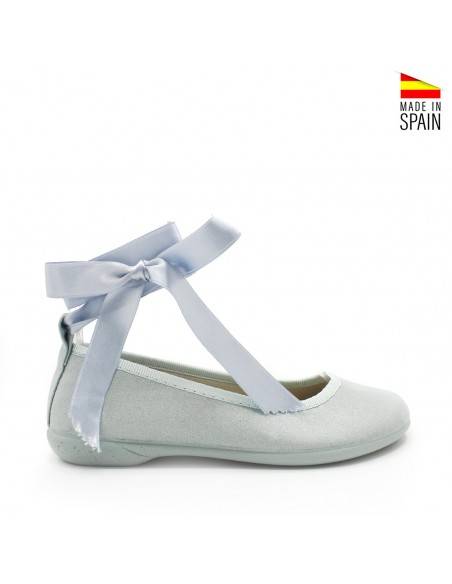 zapatos comunión niña celeste