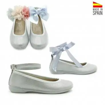 zapatos comunión niña azul celeste