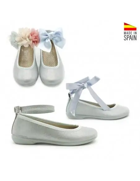 zapatos comunión niña azul celeste