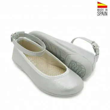 zapatos de vestir para niña celeste