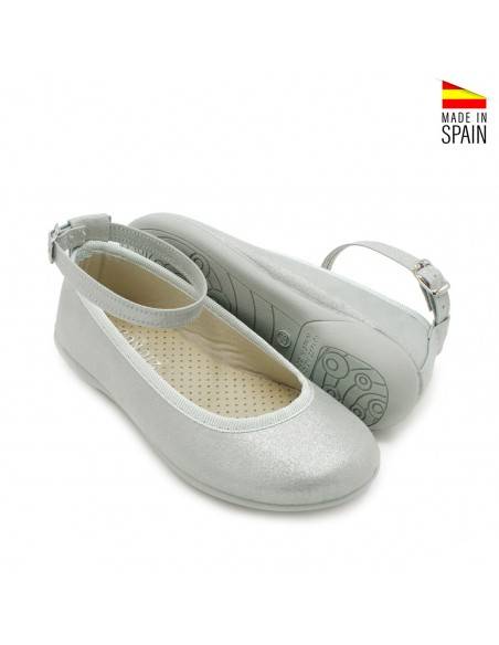 zapatos de vestir para niña celeste