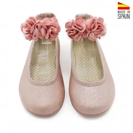 zapatos niña comunión rosa maquillaje