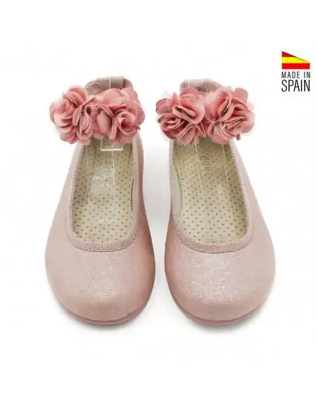 zapatos niña comunión rosa maquillaje