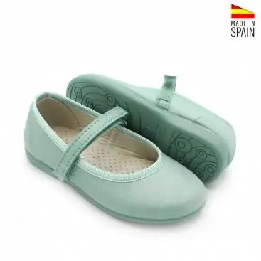 merceditas niña verde agua