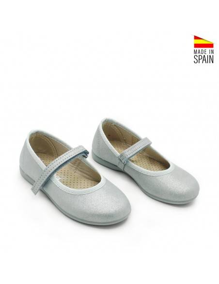 zapatos niña azul celeste