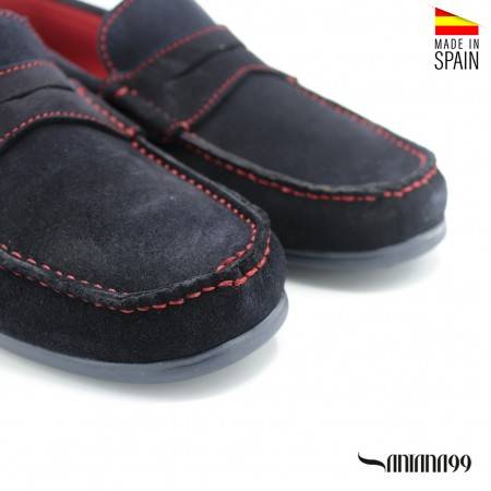 NAUTICO PIEL AZUL MARINO