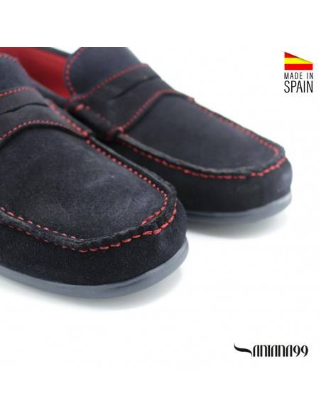 NAUTICO PIEL AZUL MARINO