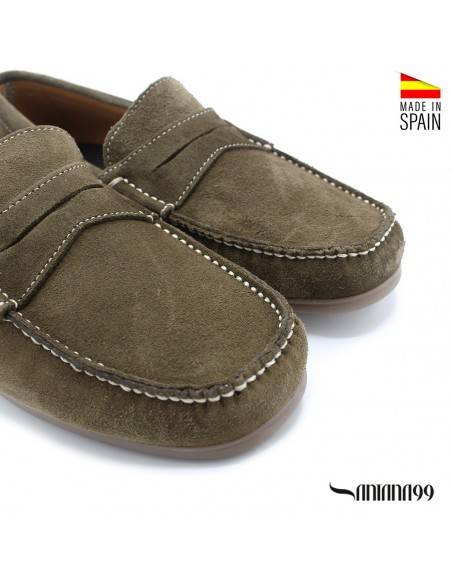 mocasines antifaz verde