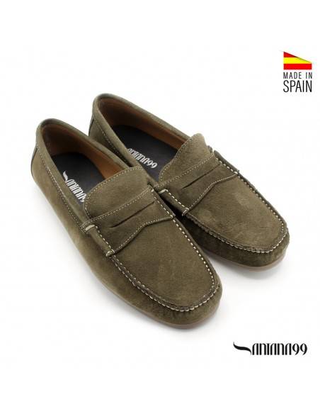 MOCASIN CON ANTIFAZ VERDE