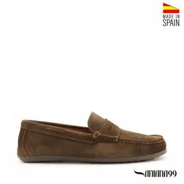 MOCASIN CON ANTIFAZ marrón