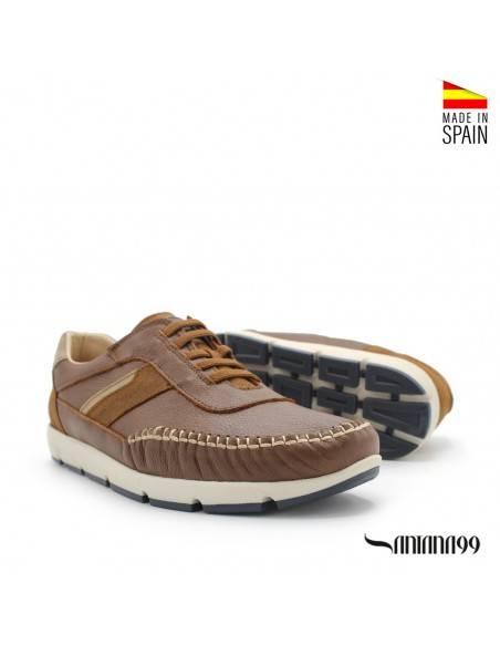 ZAPATO COSIDO HOMBRE CAMEL
