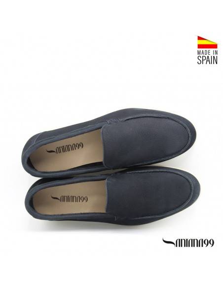 mocasines de hombre azul marino