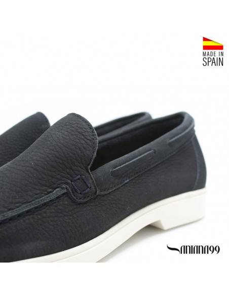 zapatos mocasines hombre azul marino
