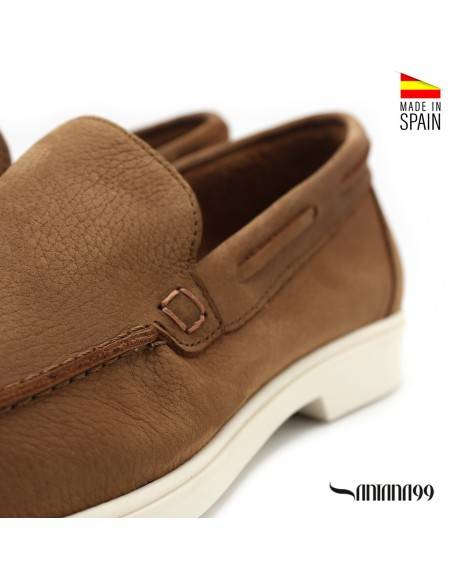 mocasín de verano para hombre marrón