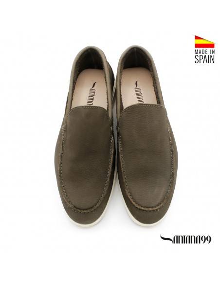 zapatos mocasines hombre verdes