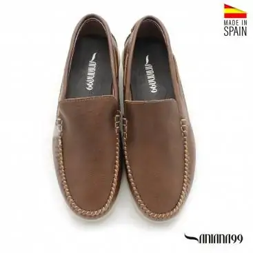 MOCASÍN MARRÓN DE PIEL