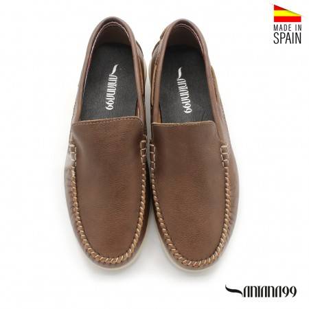 MOCASÍN MARRÓN DE PIEL