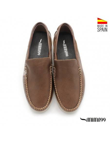 MOCASÍN MARRÓN DE PIEL