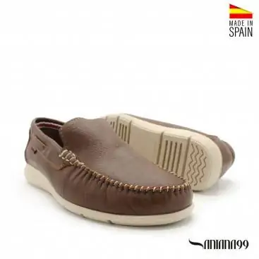MOCASINES MARRONES DE PIEL PARA HOMBRE