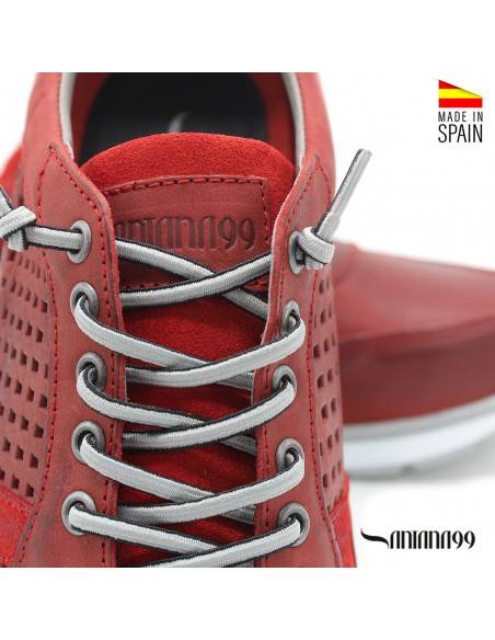 deportivas hombre rojas
