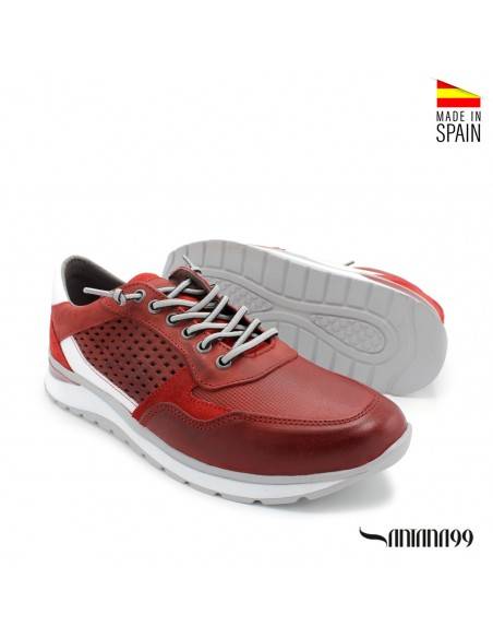 deportivas hombre piel rojas