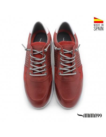 zapatillas hombre rojas