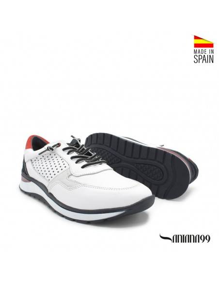 zapatillas de vestir blancas hombre