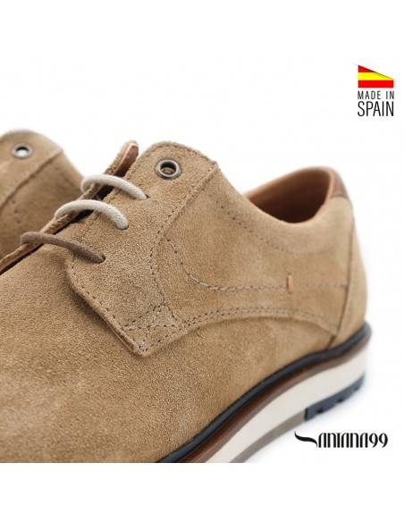 zapatos piel hombre arena