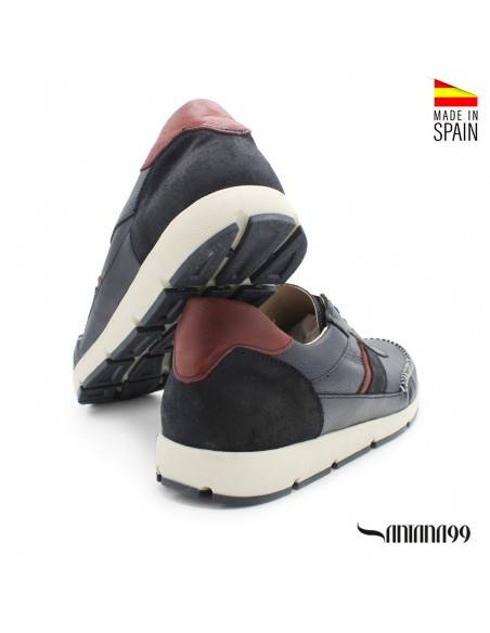 ZAPATILLAS DE PIEL PARA HOMBRE
