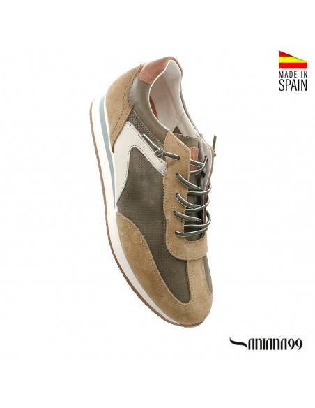 ZAPATILLAS DE PIEL PARA HOMBRE