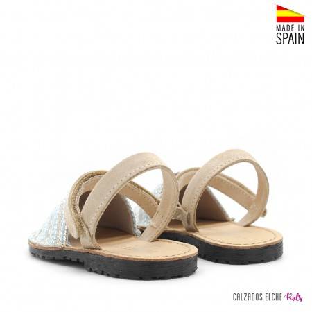 menorquinas infantiles beige