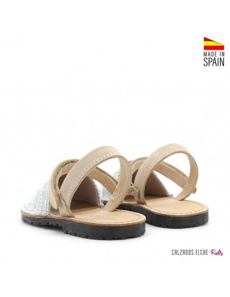 menorquinas infantiles beige