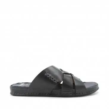 SANDALIA PIEL NEGRA HOMBRE