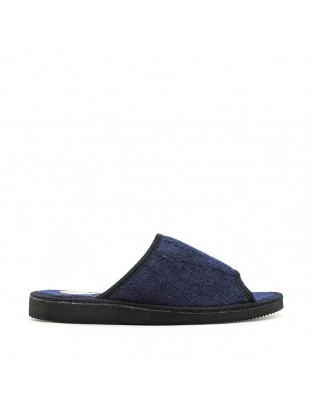 zapatillas casa hombre tallas grandes azul abiertas