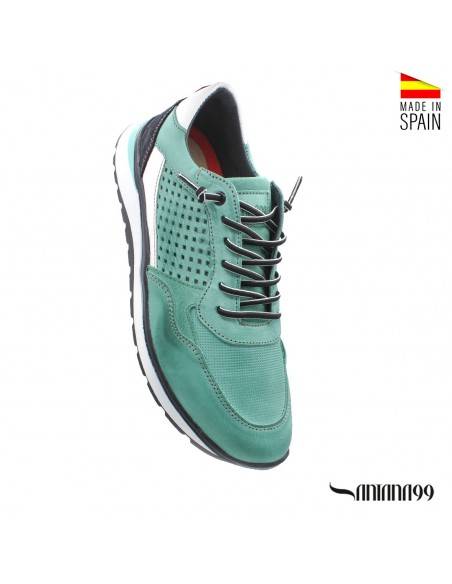 zapatillas de vestir turquesa hombre
