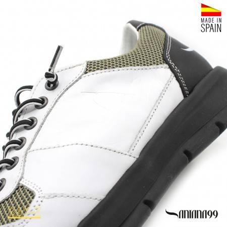 zapatos piel hombre blancas