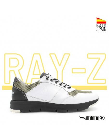 zapatillas piel hombre blancas