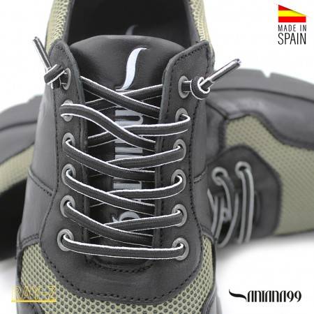deportivas piel hombre negras
