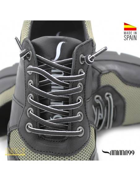 deportivas piel hombre negras