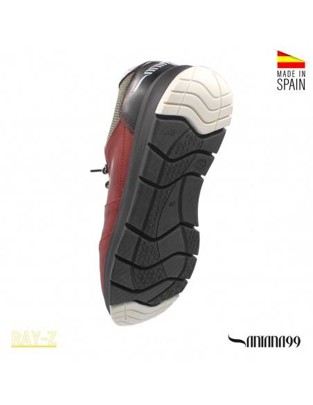 zapatillas de hombre rojas