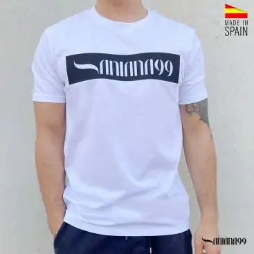 camiseta hombre blanco