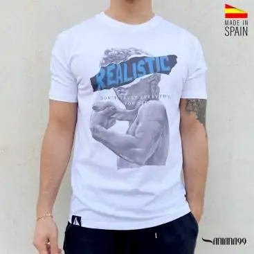 camiseta hombre blanco
