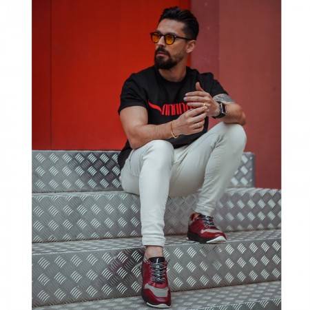 zapatos casual rojos hombre