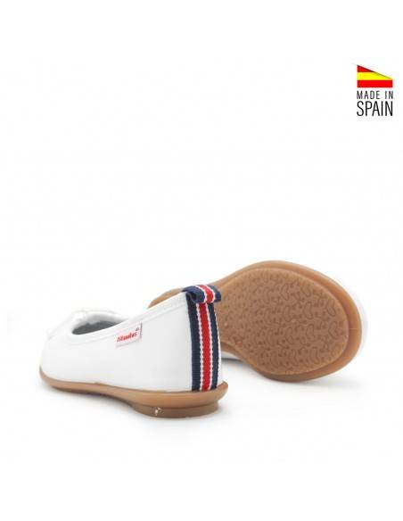 zapato bailarina blanco nina